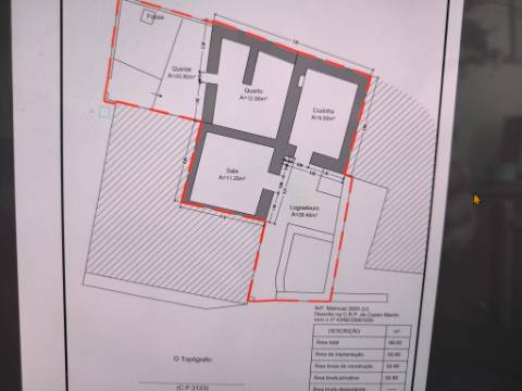 MORADIA EM RUINA PARA RECONSTRUIR - COM LOGRADOURO - VISTA MAR - QUEBRADAS - CASTRO MARIM - ALGARVE