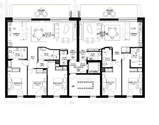 Apartamento T3 com terraço privativo - em Construção - Fuseta - Olhão