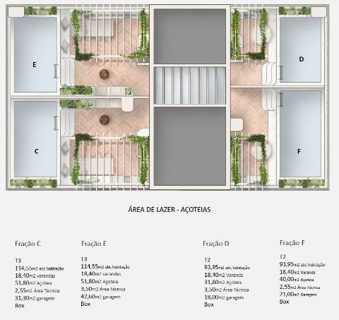 Apartamento T3 com terraço privativo - em Construção - Fuseta - Olhão