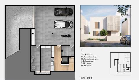 Moradia de luxo na Fuseta com piscina privativa, rooftop e vista Ria Formosa - Em Construção - Fuseta - Olhão