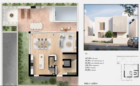 Moradia de luxo na Fuseta com piscina privativa, rooftop e vista Ria Formosa - Em Construção - Fuseta - Olhão
