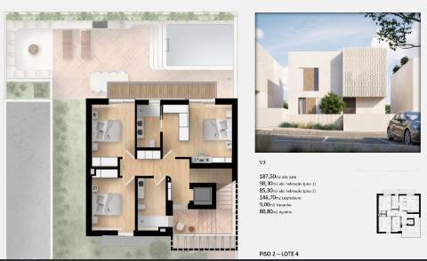 Moradia de luxo na Fuseta com piscina privativa, rooftop e vista Ria Formosa - Em Construção - Fuseta - Olhão