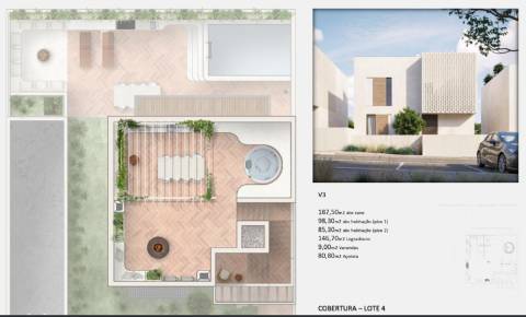 Moradia de luxo na Fuseta com piscina privativa, rooftop e vista Ria Formosa - Em Construção - Fuseta - Olhão