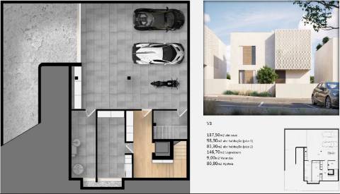 Moradia de luxo na Fuseta com piscina privativa, rooftop e vista Ria Formosa - Em Construção - Fuseta - Olhão