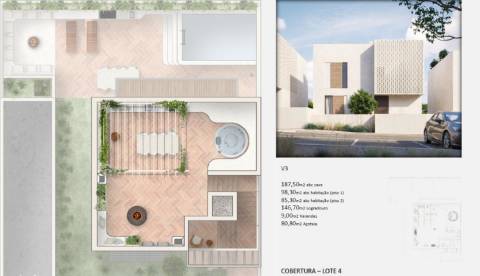 Moradia de luxo na Fuseta com piscina privativa, rooftop e vista Ria Formosa - Em Construção - Fuseta - Olhão