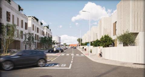 Apartamento T2 com terraço privativo - em Construção - Fuseta - Olhão