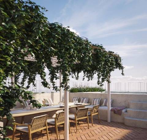 Apartamento T2 com terraço privativo - em Construção - Fuseta - Olhão