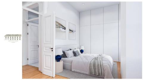 Apartamento T3 duplex à venda em Edifício Pombalino