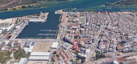 Terreno urbano para construção de 3 Prédios - Zona Ribeirinha - Olhão