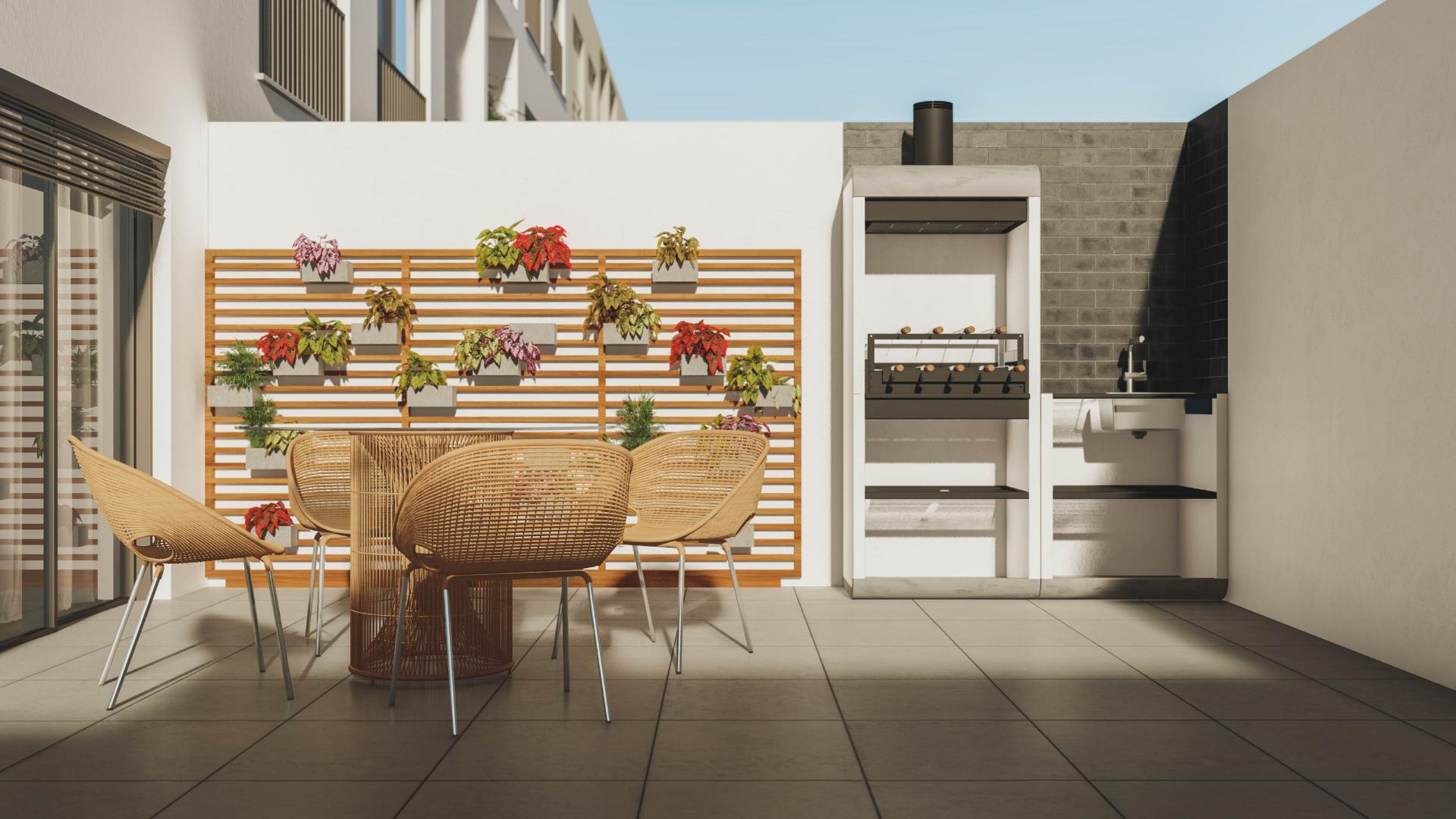 Apartamento T3 novo, com elevador, garagem e terraço privativo com 60 m2!