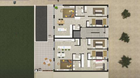 Apartamento T3 novo, com elevador, garagem e terraço privativo com 60 m2!