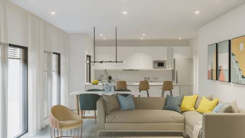 Apartamento T3 novo, com elevador, garagem e terraço privativo com 60 m2!