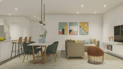 Apartamento T2 novo, com elevador, garagem!