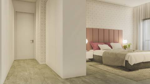 Apartamento T3 novo, com elevador, garagem e quintal de 35 m2!