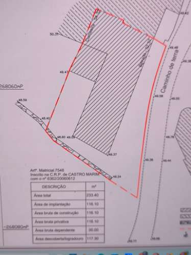 MORADIA EM RUINA COM JARDIM - COM 233 M2 - EM BOTELHAS - CASTRO MARIM - ALGARVE