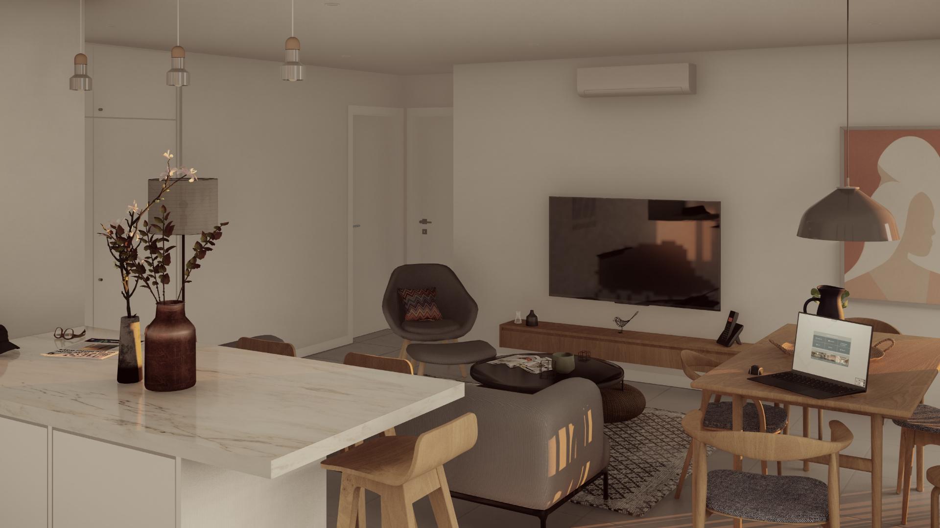 Apartamento T2 em Condomínio Privado -Gambelas, Faro