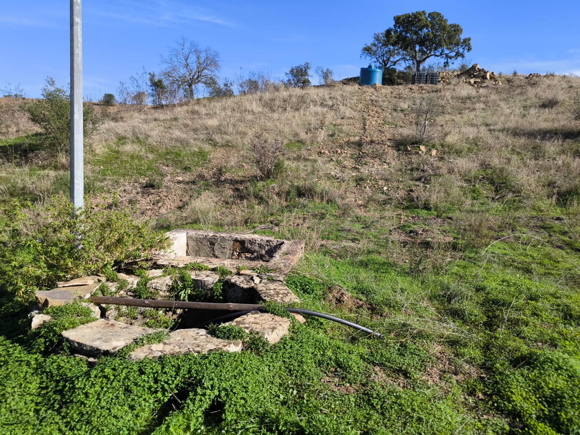 TERRENO COM 13480 M² - COM POÇO - TERRAÇO - DEPÓSITO DE ÁGUA - PERO VAZ - AZINHAL - CASTRO MARIM - ALGARVE