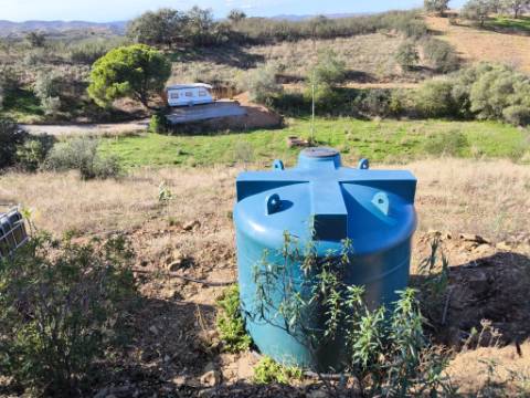 TERRENO COM 13480 M² - COM POÇO - TERRAÇO - DEPÓSITO DE ÁGUA - PERO VAZ - AZINHAL - CASTRO MARIM - ALGARVE