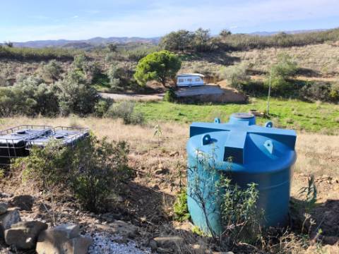 TERRENO COM 13480 M² - COM POÇO - TERRAÇO - DEPÓSITO DE ÁGUA - PERO VAZ - AZINHAL - CASTRO MARIM - ALGARVE