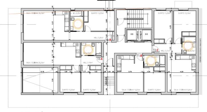 T2 em Projeto no Rés do Chão - Edifício Sudoeste
