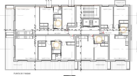 T2 em Projeto no Primeiro Andar - Edifício Sudoeste