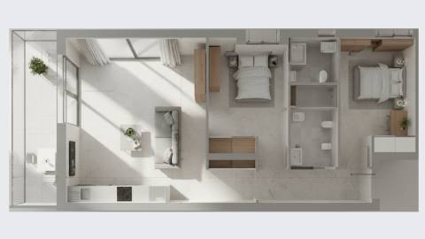 Apartamento T2 - 4º Andar