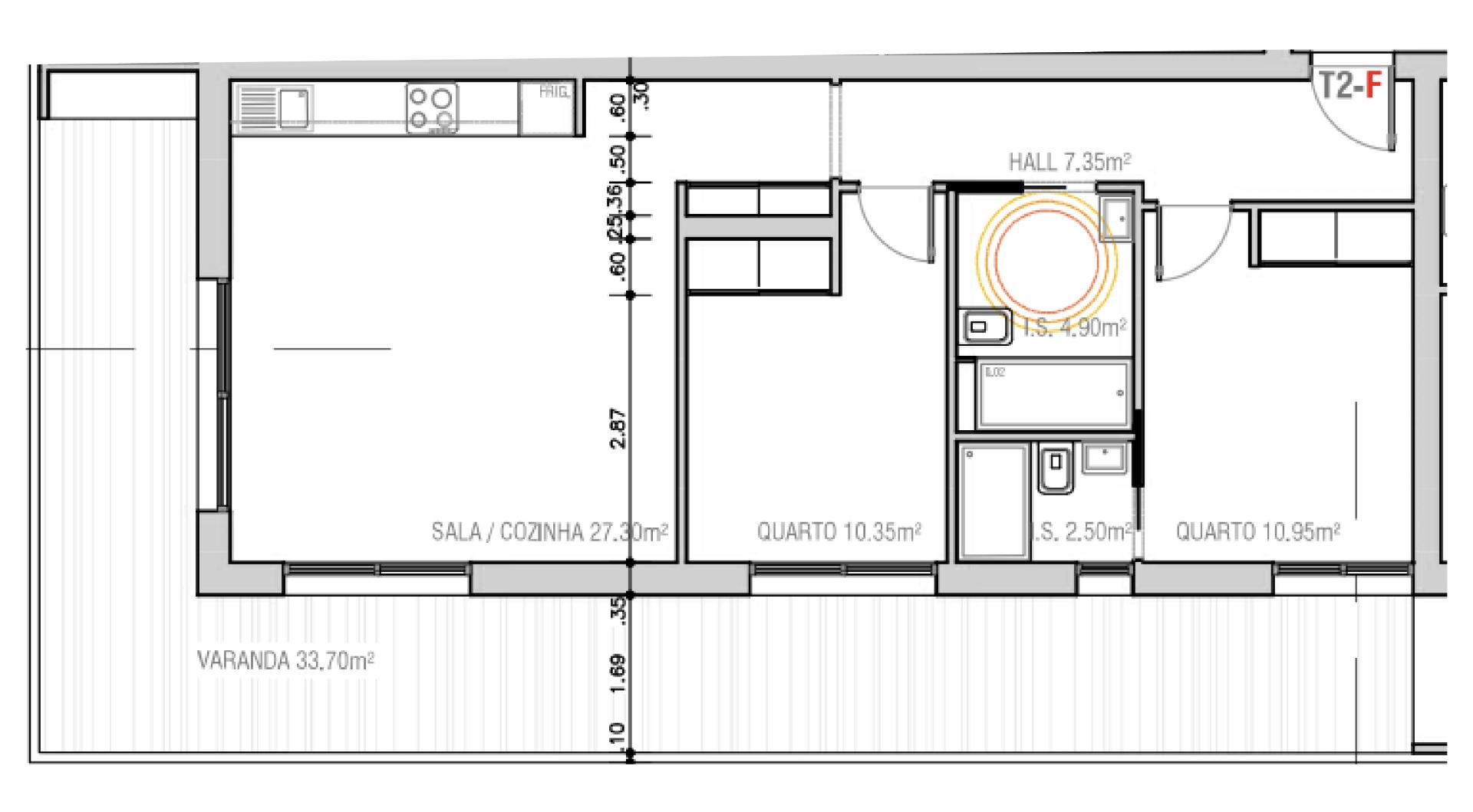 Apartamento T2 - 1º Andar