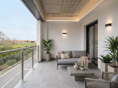 Apartamento T3 em construção em Luz de Tavira, com acabamentos modernos e próxima de serviços.