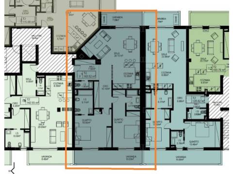 Apartamento T2 - Fuseta - condomínio privado - ultimas unidades