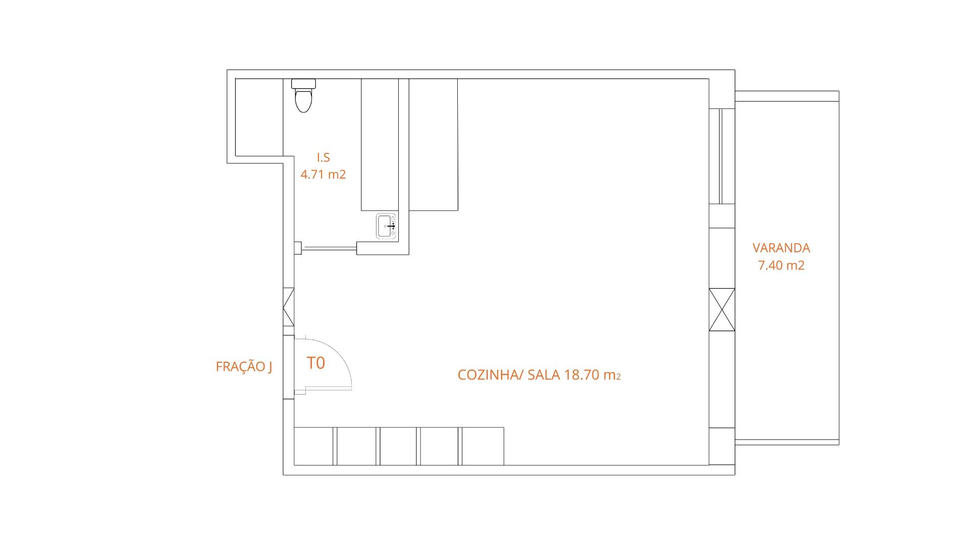 Duplex T2 vista mar a 50 metros da praia em construção