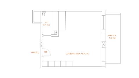 Duplex T2 vista mar a 50 metros da praia em construção