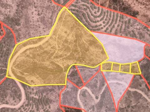 TERRENO RÚSTICO COM 29.400 M² - COM POÇO - LINHA DE ÁGUA - PARTE PLANA - PRÓXIMO A ALDEIA DA CORTE DO GAGO - AZINHAL EM CASTRO MARIM - ALGARVE