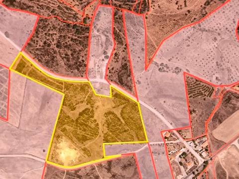 TERRENO COM MOINHO - COM 72.950 M2 - COM POSSIBILIDADE DE CONSTRUÇÃO - HABITAÇÃO E OU TURISMO - PRÓXIMO AO AZINHAL EM CASTRO MARIM - ALGARVE