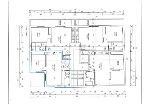 T1 de obra nova no coração da cidade - Fração I | 2º andar | Orientação Nascente/Sul