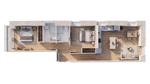 Apartamento T2 na 2.ª Linha do Rio Guadiana em Vila Real de Santo António