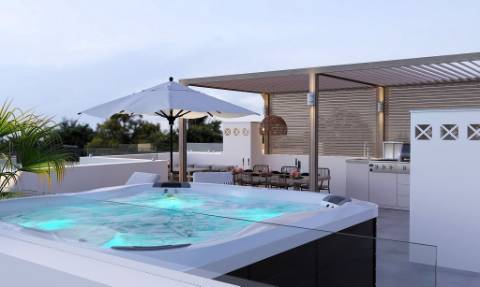 PenthouseT2+2 com terraço 58,40m2 300 metros da costa.