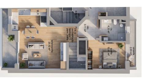 Duplex T3 Novo com Terraço Privativo | Casas de Alcaria, Altura