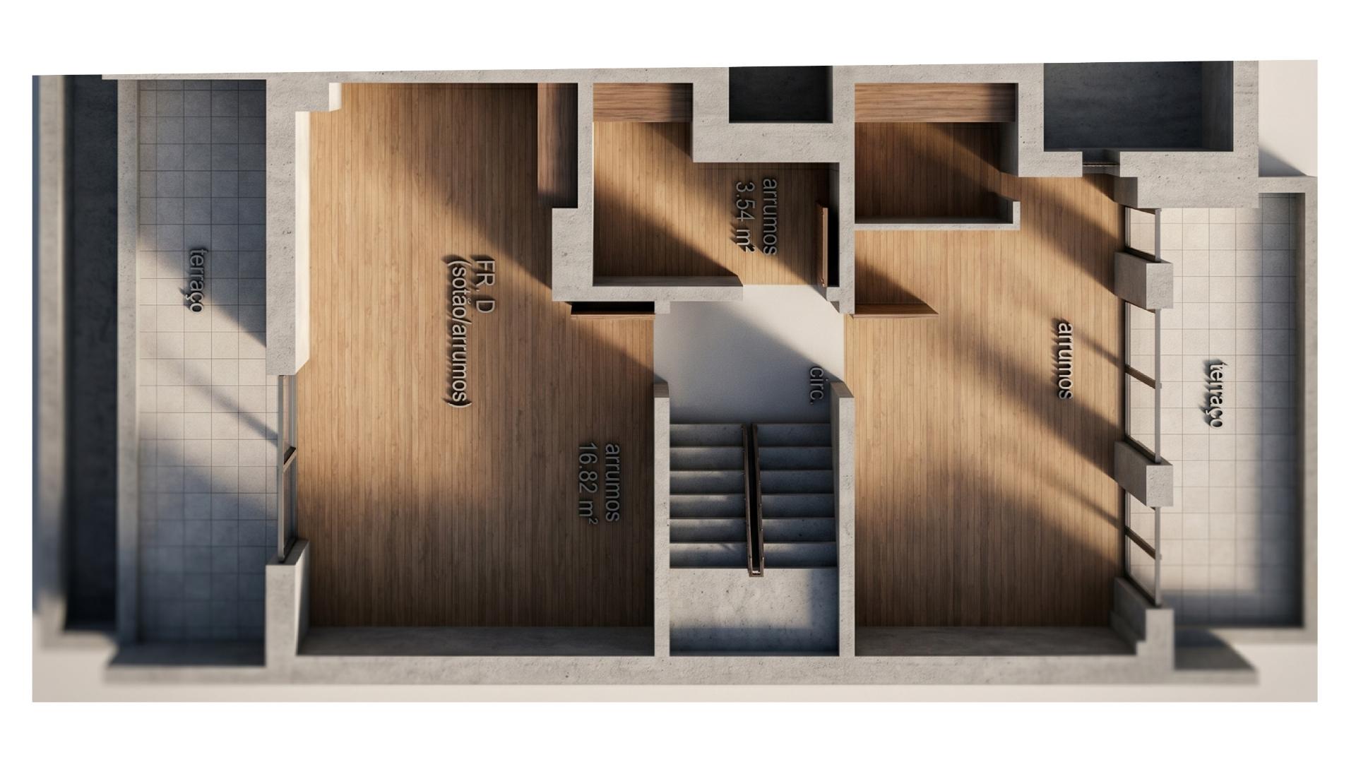 Duplex T3 Novo com Terraço Privativo | Casas de Alcaria, Altura