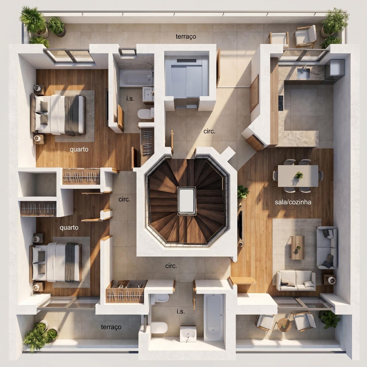 Apartamento T2 Novo com Terraço | Casas de Alcaria, Altura