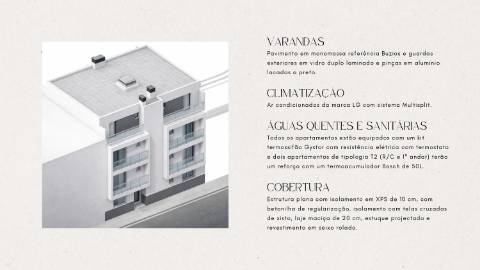 Apartamento T2 Novo com Terraço | Casas de Alcaria, Altura