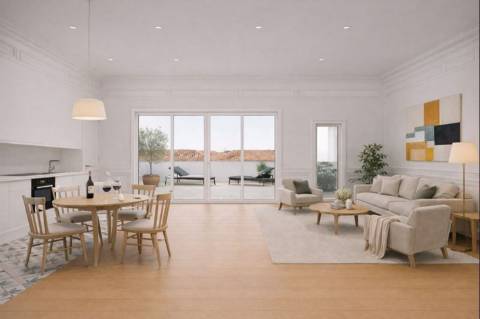 Encantador apartamento T2 com 89 m2 em um edifício Pombalino de grande valor histórico.