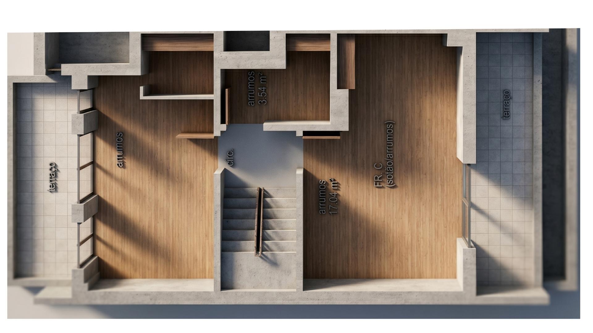Duplex T1+2 Novo com Terraço Privativo | Casas de Alcaria, Altura