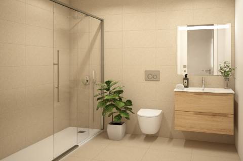 Espetacular apartamento T2, top floor, com um maravilhoso terraço privado 64,54 m2 e uma fabulosa vista mar.