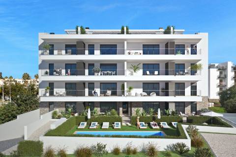 Apartamento T2, de 2.º andar, com duas varandas e muita luminosidade num empreendimento com piscina em Tavira