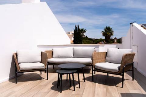 Moradia T3 geminada em condomínio fechado Ocean View