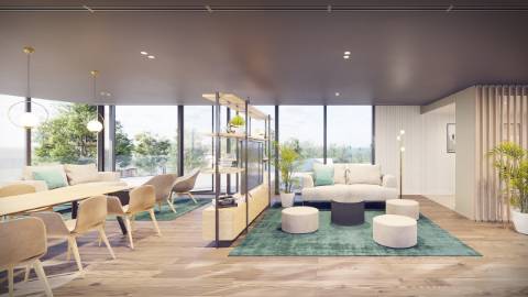 Moradia geminada T4, com parqueamento.