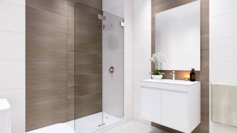 Moradia T2 com terraço e garagem.