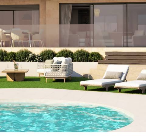 Duplex T3 com terraço e piscina.