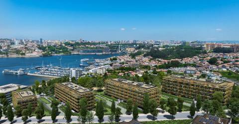 Apartamento T2 novo, com terraço e piscina.