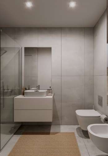 Apartamento T3 novo, com dois terraços e estacionamento.